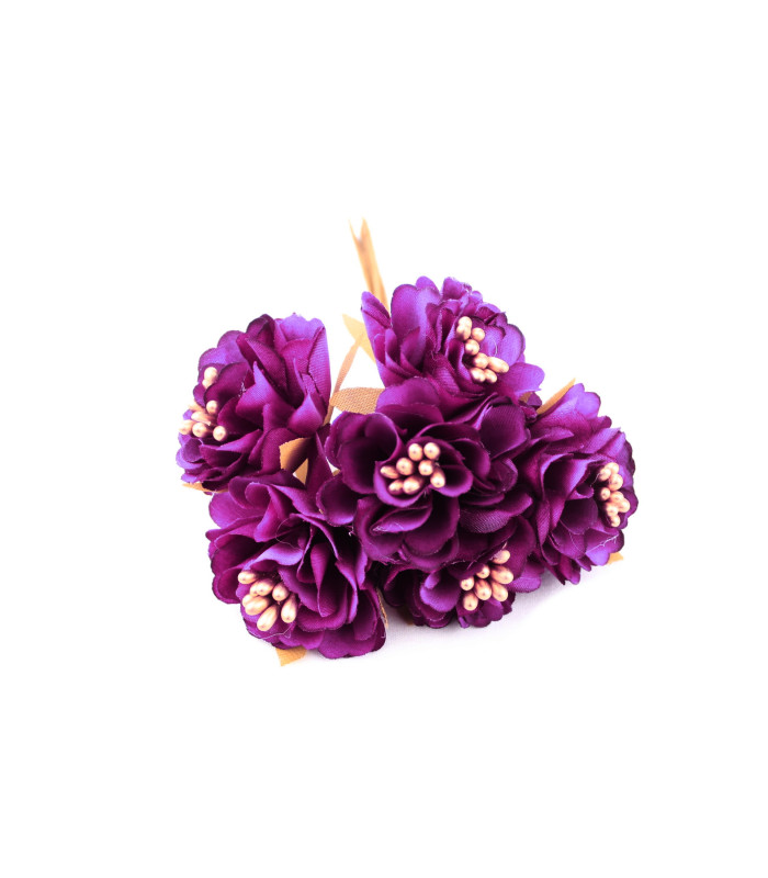 BOUQUET 6 FLEURS EN TISSU