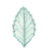 Feuille brodée 2 x 3,5 cm