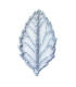 Feuille brodée 2 x 3,5 cm