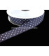 RUBAN EN SATIN À POIS 16 MM.