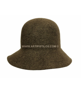 Chapeau feutre femme taille M lilas et brun