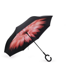 Parapluie inversé avec voile intérieur coloré