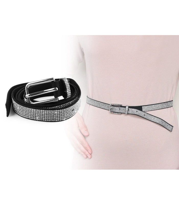 Ceinture pour femmes avec petites pierres sculptées