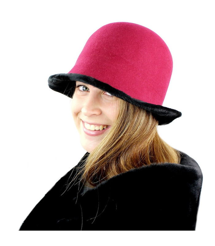Chapeau en feutre indéformable pour femmes