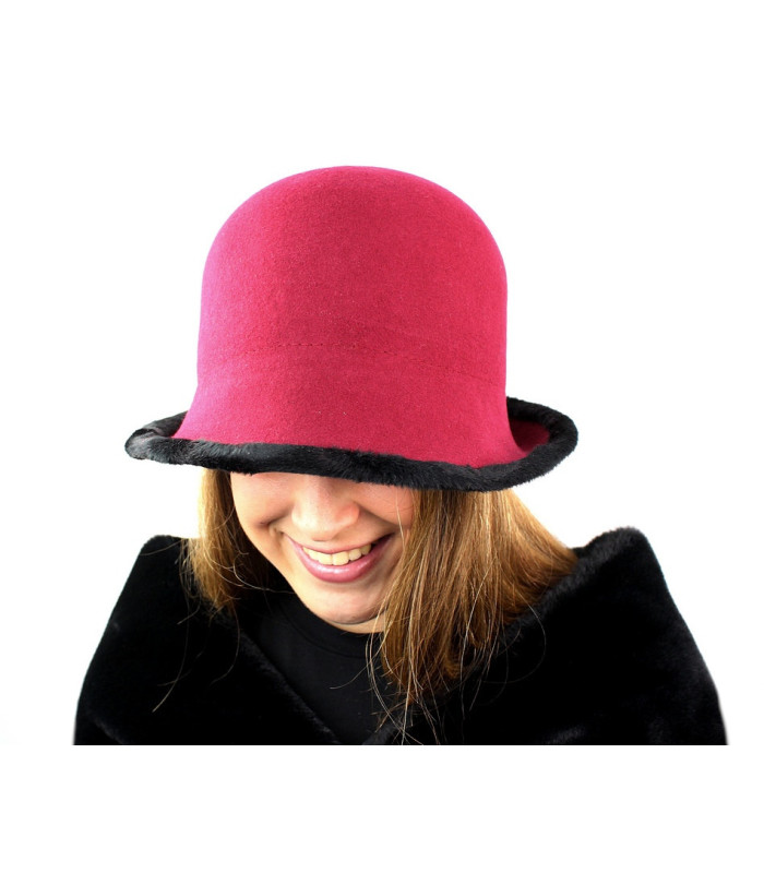 Chapeau en feutre indéformable pour femmes
