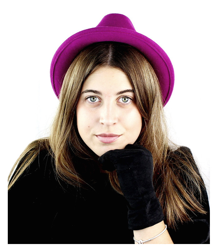 CHAPEAU EN FEUTRE POUR FEMMES, RÉGLABLE - INDÉFORMABLE