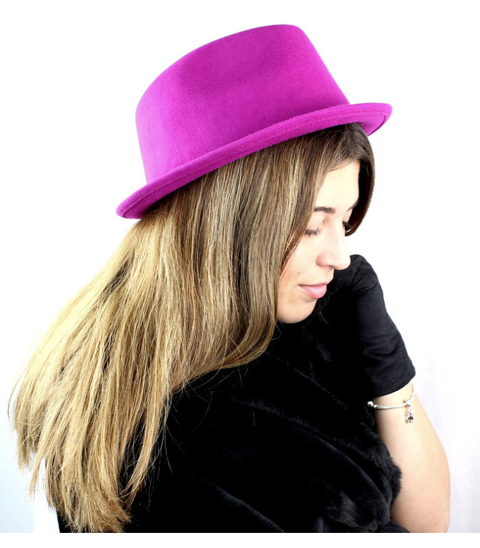 CHAPEAU EN FEUTRE POUR FEMMES, RÉGLABLE - INDÉFORMABLE