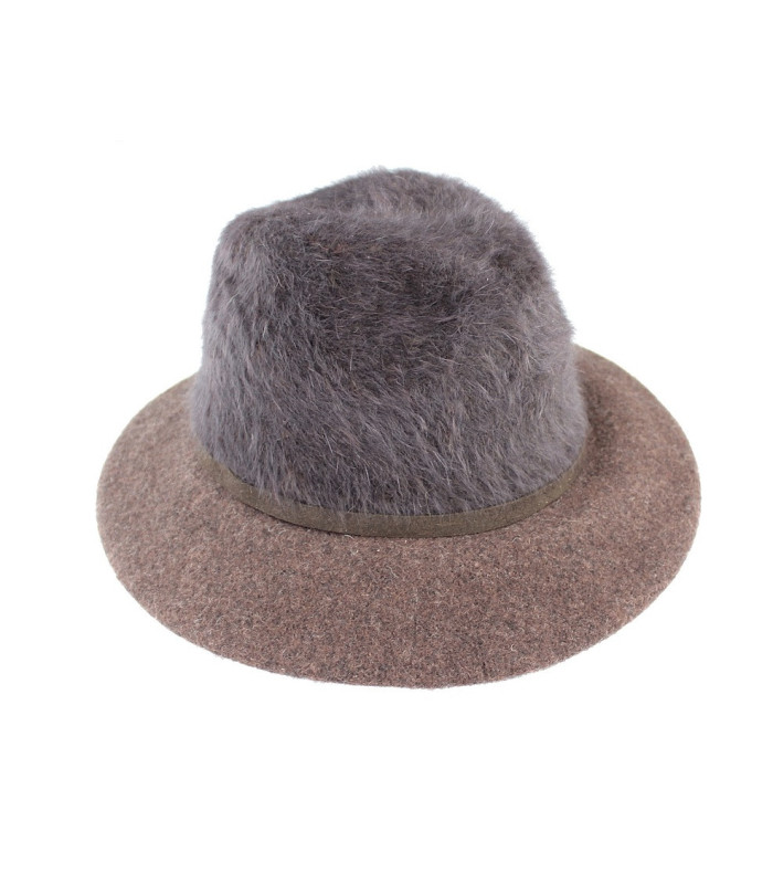 Chapeau de dame en angora/laine - Auto-ajustable