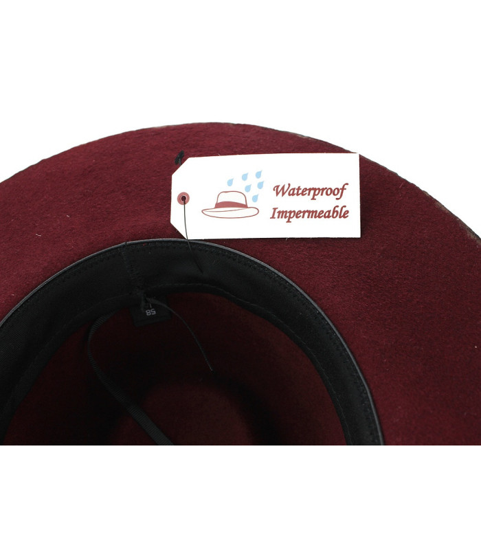CHAPEAU UNISEX EN FEUTRE IMPERMÉABLE "TRAVELER"