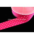 RUBAN EN SATIN À POIS 25 MM.