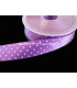 RUBAN EN SATIN À POIS 25 MM.