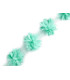 Bande de fleurs sur tulle