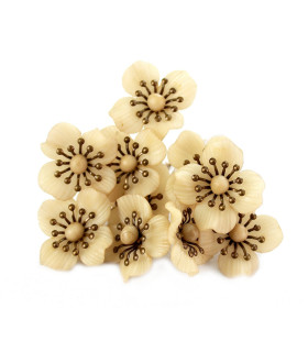 FLEUR DE PORCELAINE FROIDE 23mm