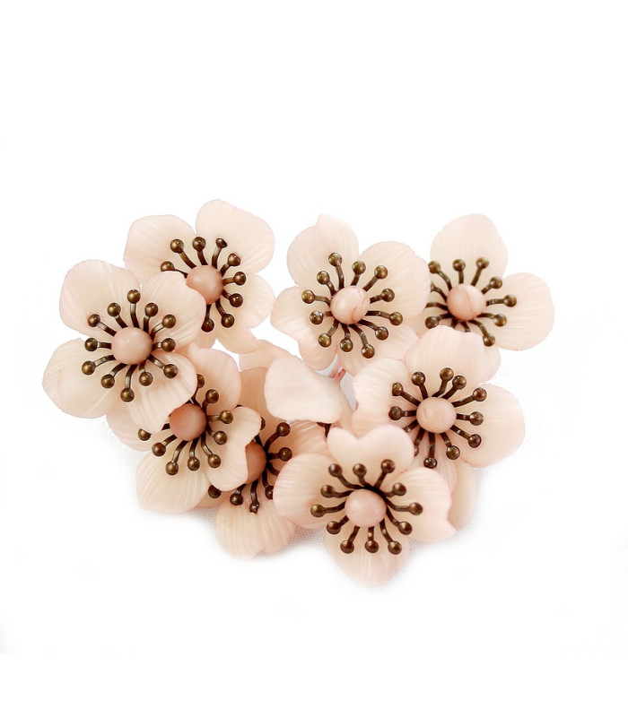 FLEUR DE PORCELAINE FROIDE 23mm
