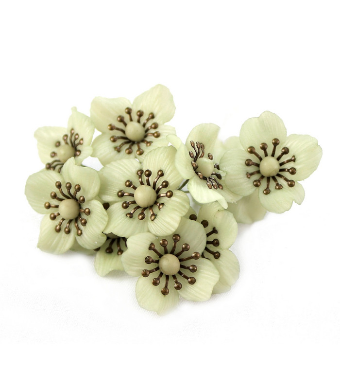 FLEUR DE PORCELAINE FROIDE 23mm