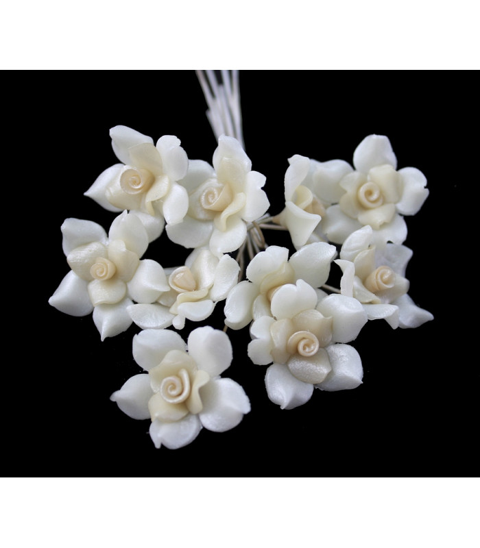 FLEUR DE PORCELAINE FROIDE 18mm