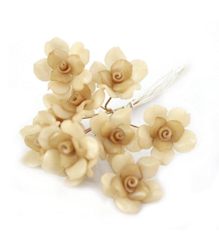 FLEUR DE PORCELAINE FROIDE 18mm