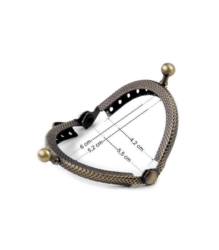 fermoir à bouche en métal vintage pour sacs