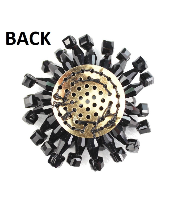 Ornement Textile Polyvalent avec Perles de Verre