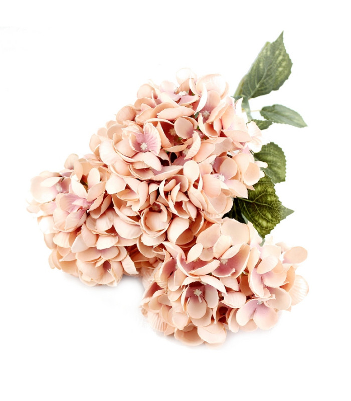 BOUQUET D'HORTENSIAS EN TISSU "THAIS"