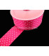 RUBAN EN SATIN À POIS 38 MM.