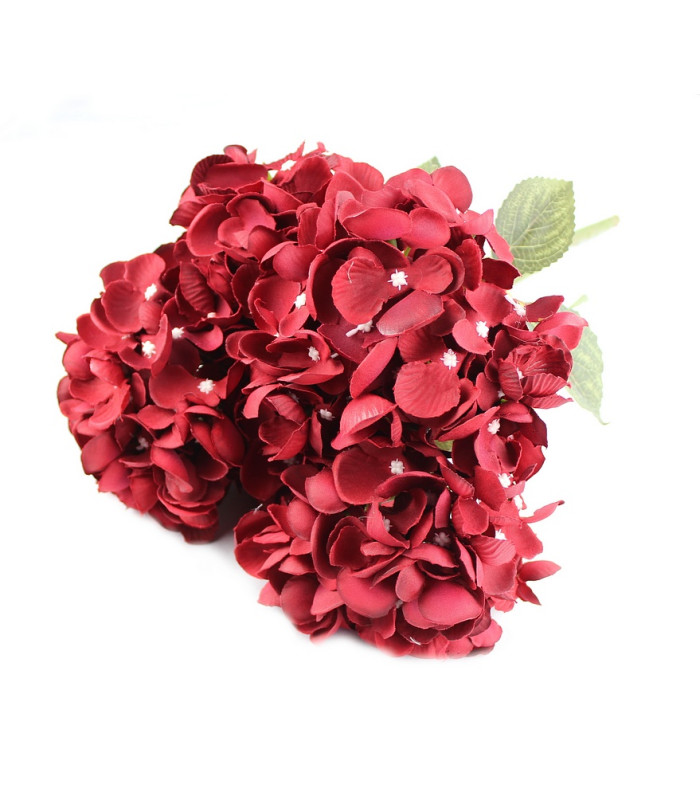 BOUQUET D'HORTENSIAS EN TISSU "THAIS"