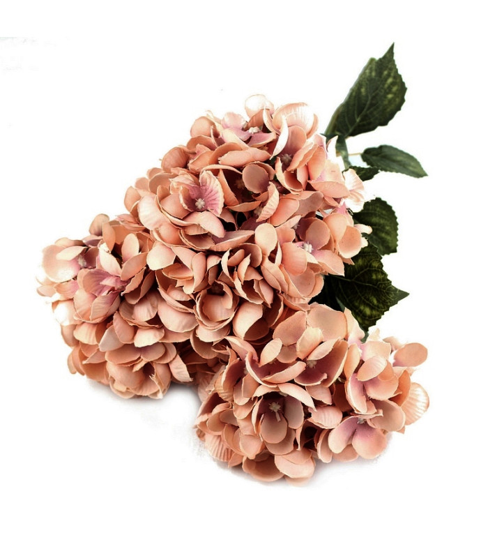 BOUQUET D'HORTENSIAS EN TISSU "THAIS"