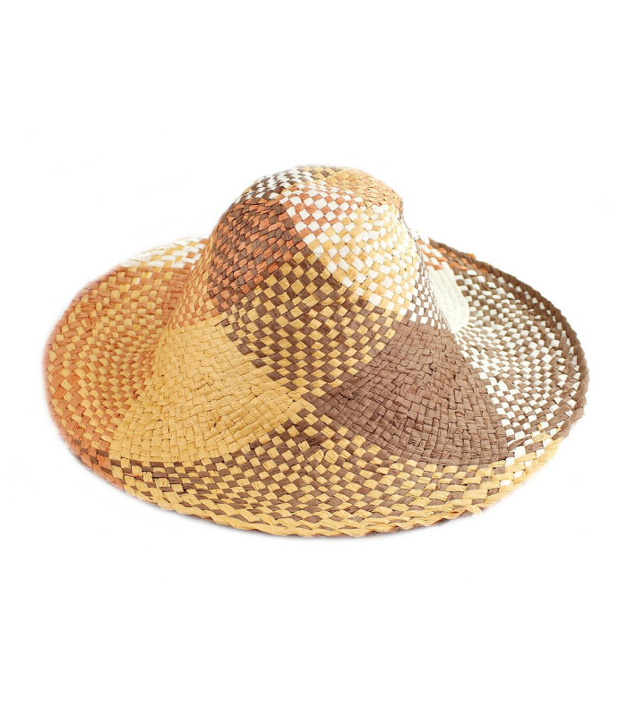 Capeline en papier multicolore sans apprêt
