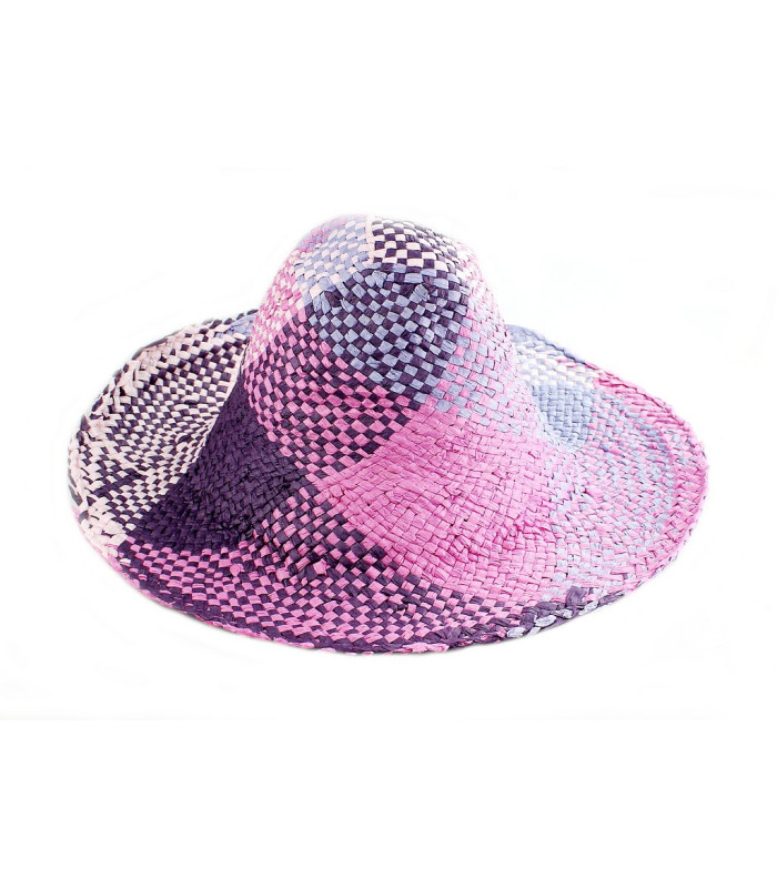 Capeline en papier multicolore sans apprêt