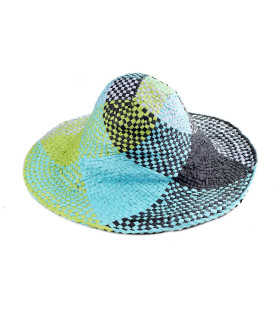 Capeline en papier multicolore sans apprêt