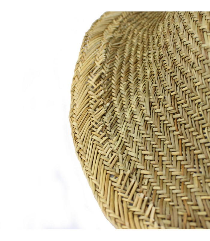 Capeline en fibres naturelles sans apprêt