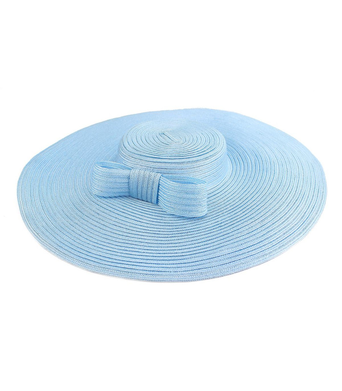 CAPELINE EN PAILLE ARTIFICIELLE TRESSÉE