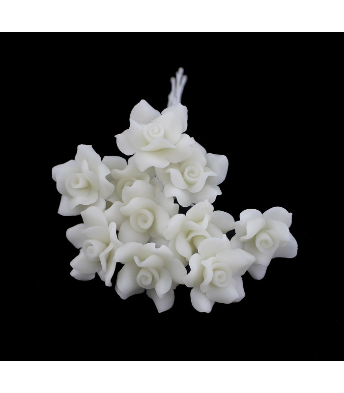 FLEUR EN PORCELAINE FROIDE 15mm