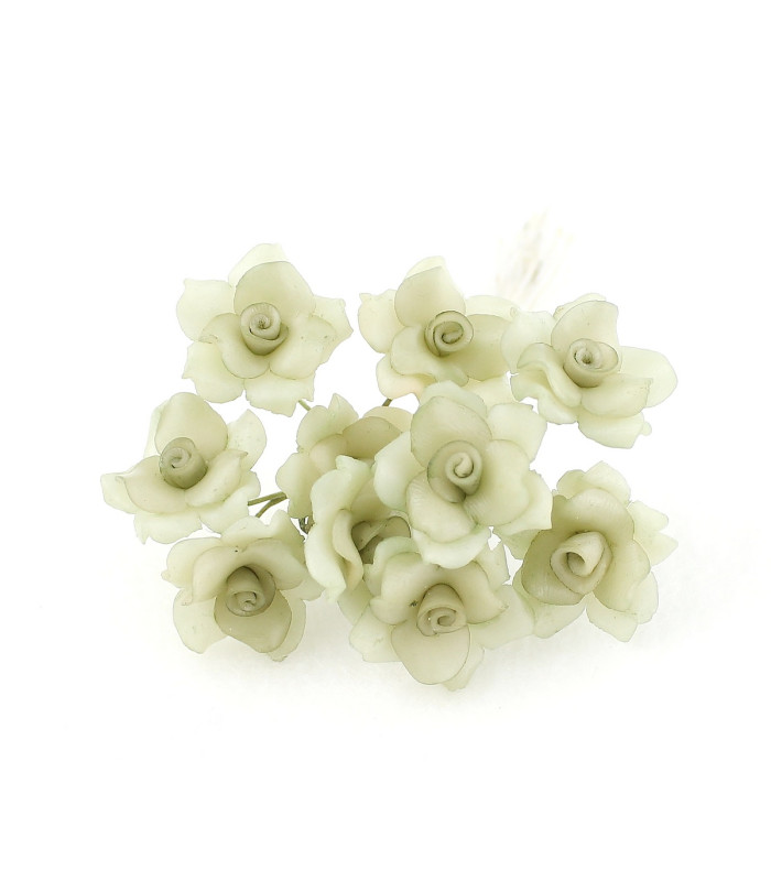 FLEUR EN PORCELAINE FROIDE 15mm