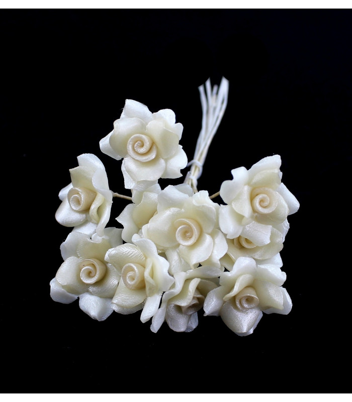 FLEUR EN PORCELAINE FROIDE 15mm