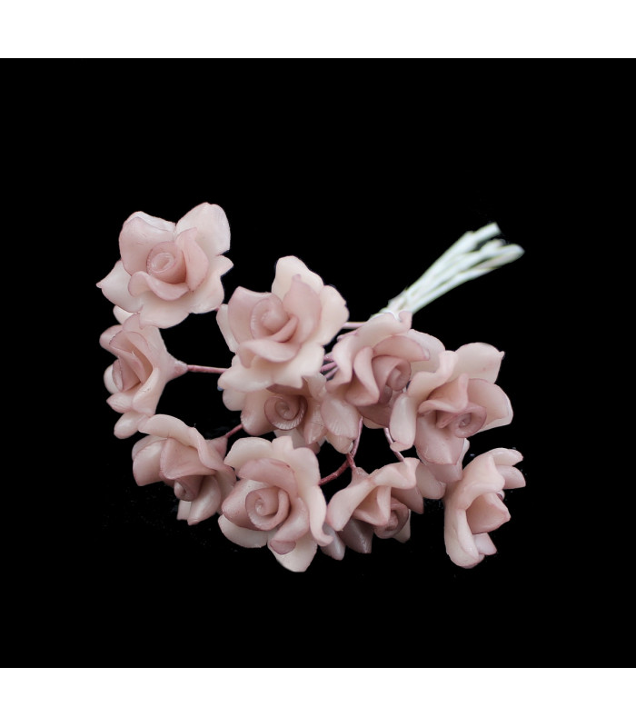 FLEUR EN PORCELAINE FROIDE 15mm