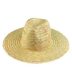 Chapeau Fedora "Carolina" en Paille Tressée Naturelle