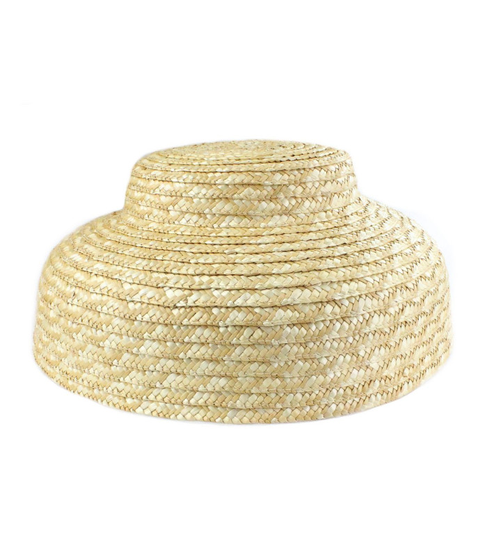 Chapeau en Paille Tressée Naturelle "HEPBURN"
