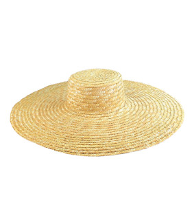 Chapeau de Paille Tressée 100% Naturel "Alondra"