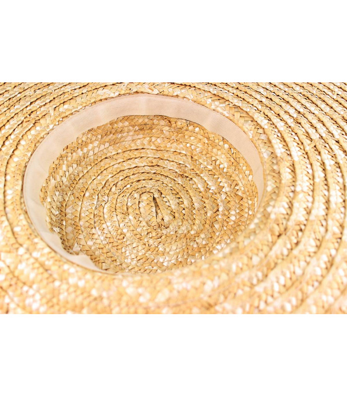 Chapeau de Paille Tressée 100% Naturelle "ALSACIA"