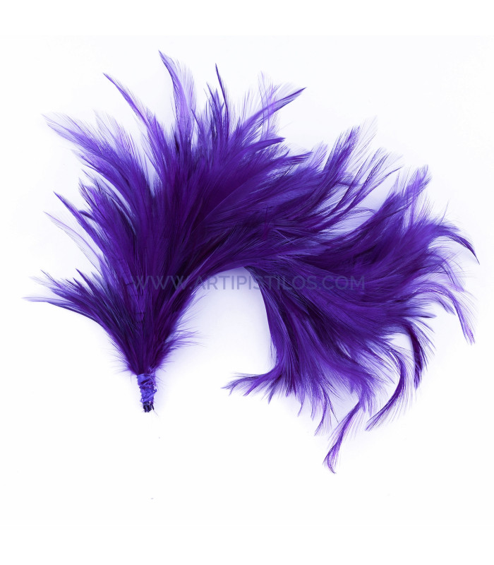 ASSEMBLAGE DE PLUMES DE COU DE CORBEAU