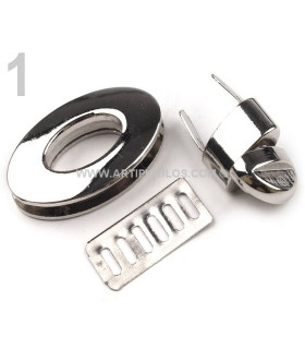 BROCHE SAC-PORTE-MONNAIE 23 x 37 MM.