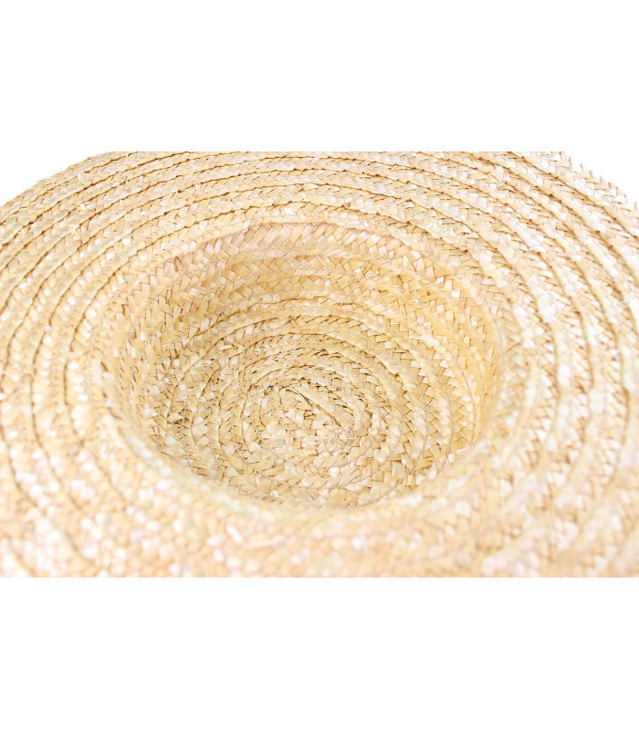 Canotier en Paille Tressée 100% Naturelle "Milano"