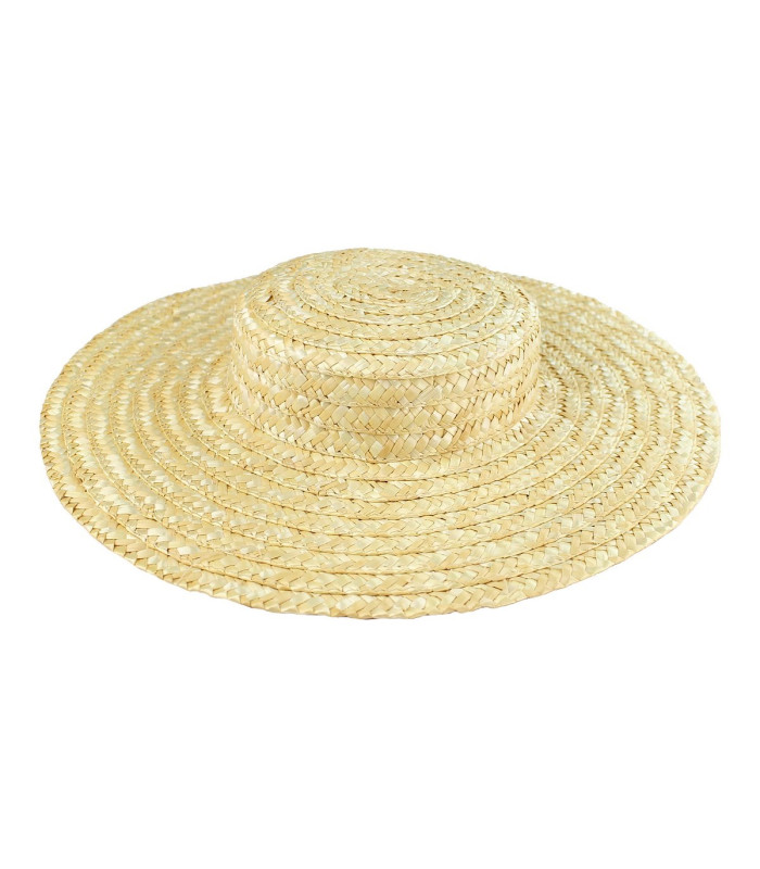 Canotier en Paille Tressée 100% Naturelle "Milano"