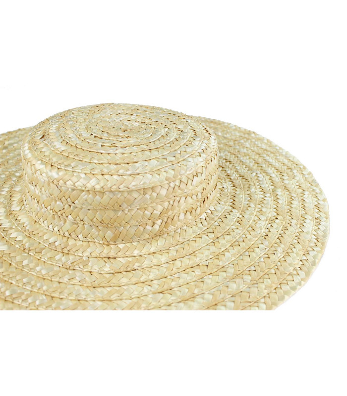 Canotier en Paille Tressée 100% Naturelle "Milano"