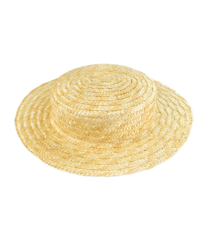 Canotier en Paille Tressée 100% Naturelle "Amazonia"