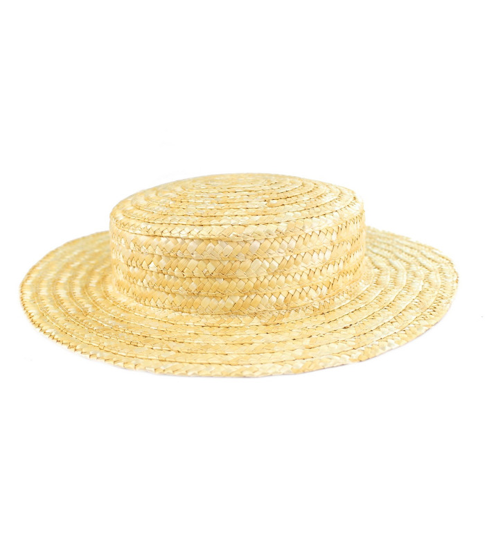 Canotier en Paille Tressée 100% Naturelle "Amazonia"
