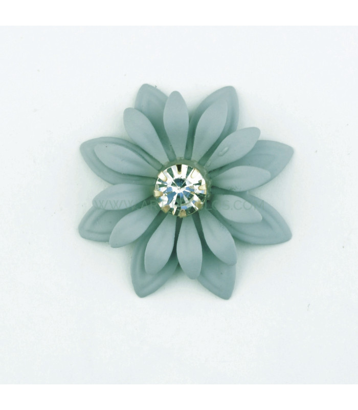 APPLICATION DE FLEURS EN MÉTAL AVEC STRASS "LIBERTY"