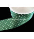 RUBAN EN SATIN À POIS 38 MM.