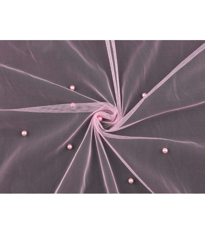 Tulle fin avec perles 1,60 x 1 mt.